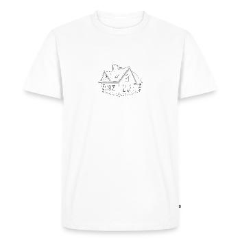 maison - T-shirt Premium bio Homme - blanc - Devant - Nico (187cm)