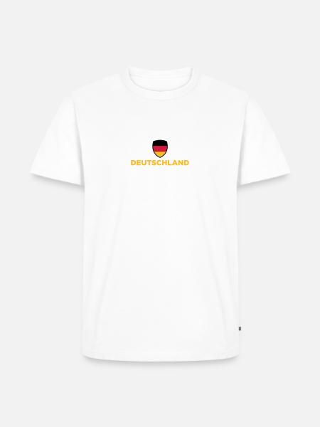 National Flag Of Germany - Men's Premium Organic T-Shirt - white