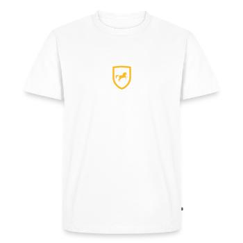 Federal Unicorn - Men's Premium Organic T-Shirt - white - Front - Nico (187cm)