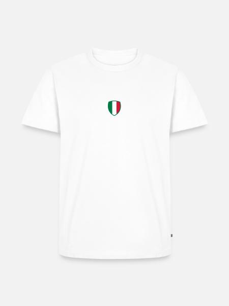 National Flag Of Italy - Men's Premium Organic T-Shirt - white