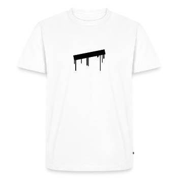 empty_graffiti_frame - Men's Premium Organic T-Shirt - white - Front - Nico (187cm)