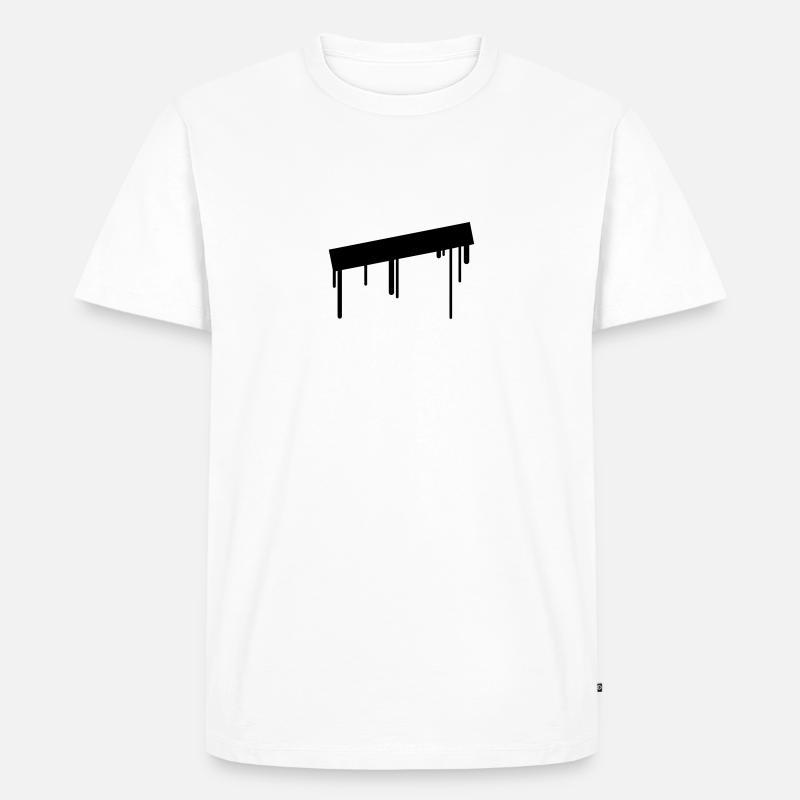 empty_graffiti_frame - Men's Premium Organic T-Shirt - white