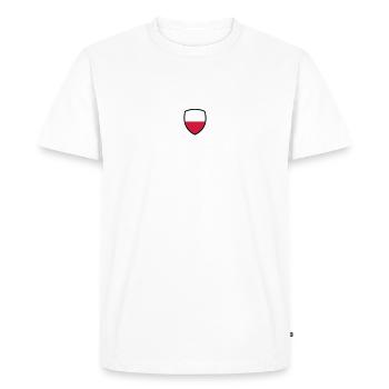 National Flag Of Poland - Men's Premium Organic T-Shirt - white - Front - Nico (187cm)
