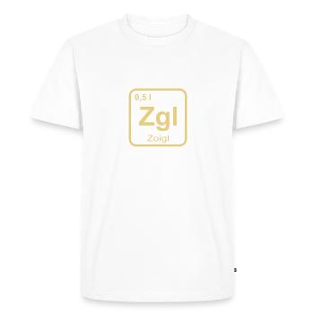 Zoigl beer - Men's Premium Organic T-Shirt - white - Front - Nico (187cm)