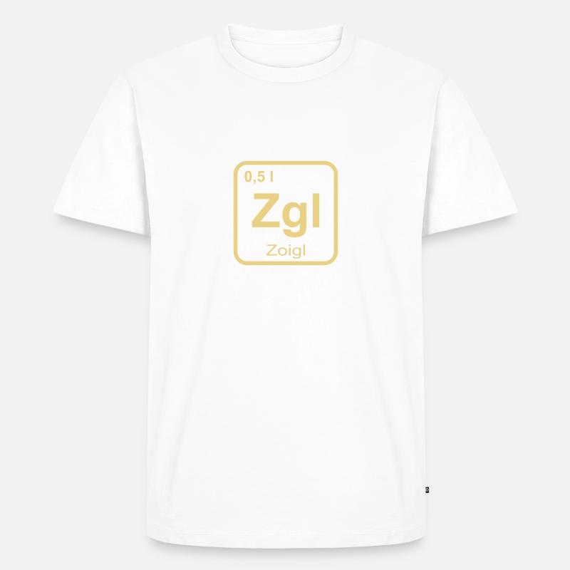Zoigl Bier - Männer Premium Bio T-Shirt - Weiß