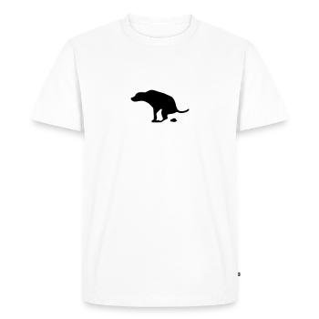 dog - Men's Premium Organic T-Shirt - white - Front - Nico (187cm)