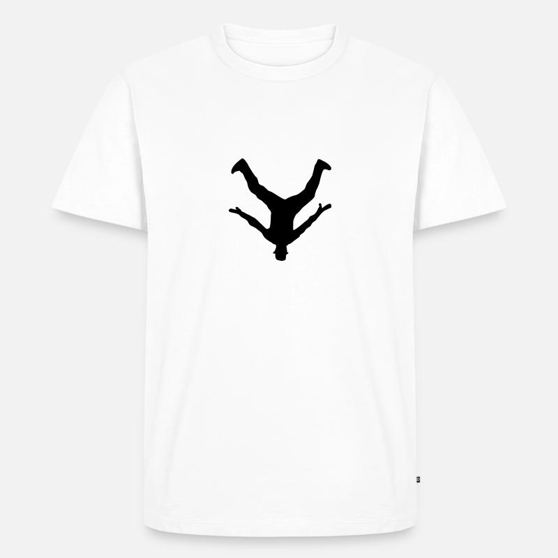 Breakdancer, Breakdance - Männer Premium Bio T-Shirt - Weiß