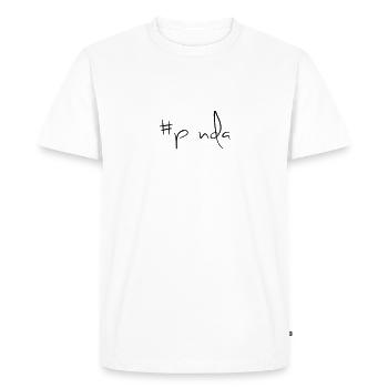 #panda! - Männer Premium Bio T-Shirt - Weiß - Vorne - Nico (187cm)