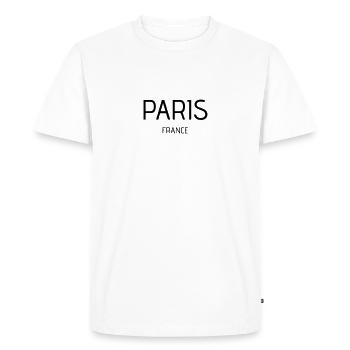 Paris - T-shirt Premium bio Homme - blanc - Devant - Nico (187cm)