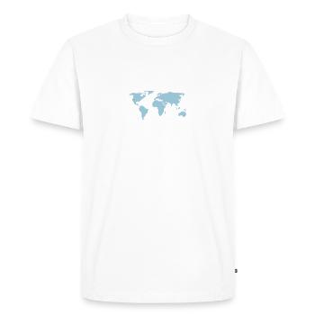 world chart - T-shirt Premium bio Homme - blanc - Devant - Nico (187cm)