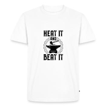 Forgeron - T-shirt Premium bio Homme - blanc - Devant - Nico (187cm)
