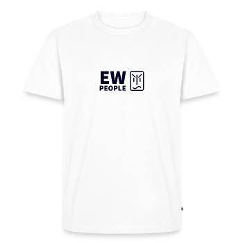 Ew People hipster - T-shirt Premium bio Homme - blanc - Devant - Nico (187cm)
