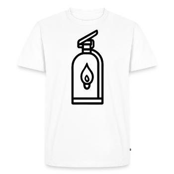 fire extinguisher - Men's Premium Organic T-Shirt - white - Front - Nico (187cm)