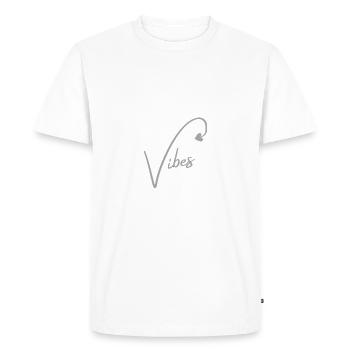 Silvervibes - Männer Premium Bio T-Shirt - Weiß - Vorne - Nico (187cm)
