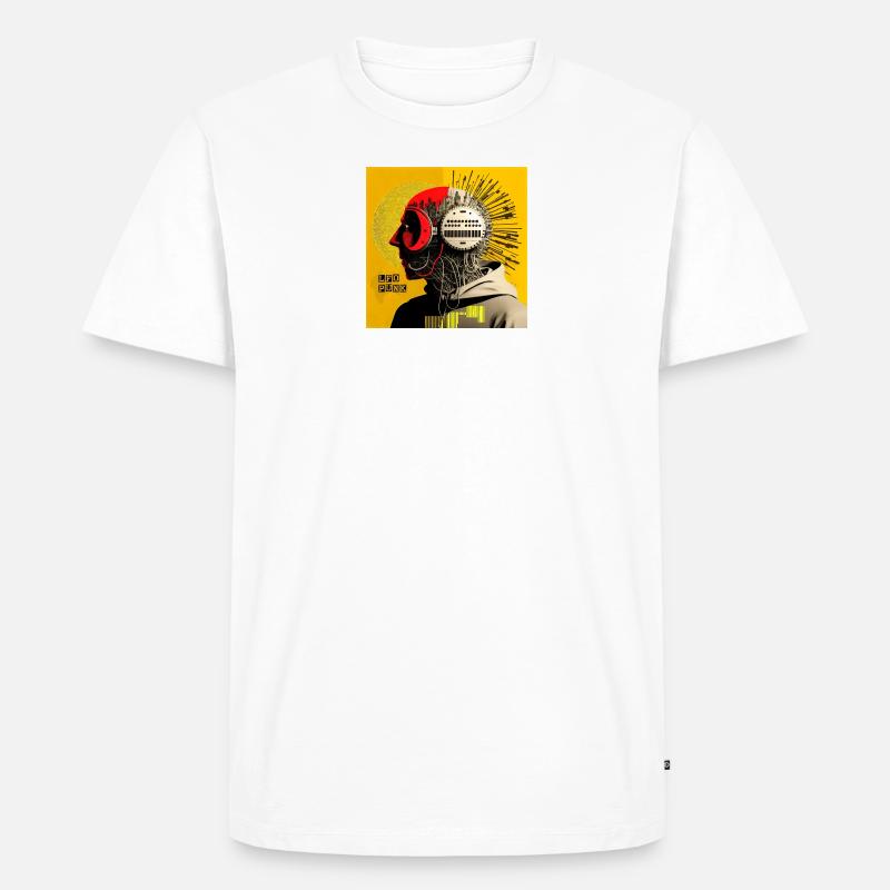 LFO Punk 2 - Männer Premium Bio T-Shirt - Weiß