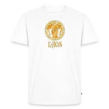 Laos Laotien éléphant Laotien Lao je cadeau - T-shirt Premium bio Homme - blanc - Devant - Nico (187cm)