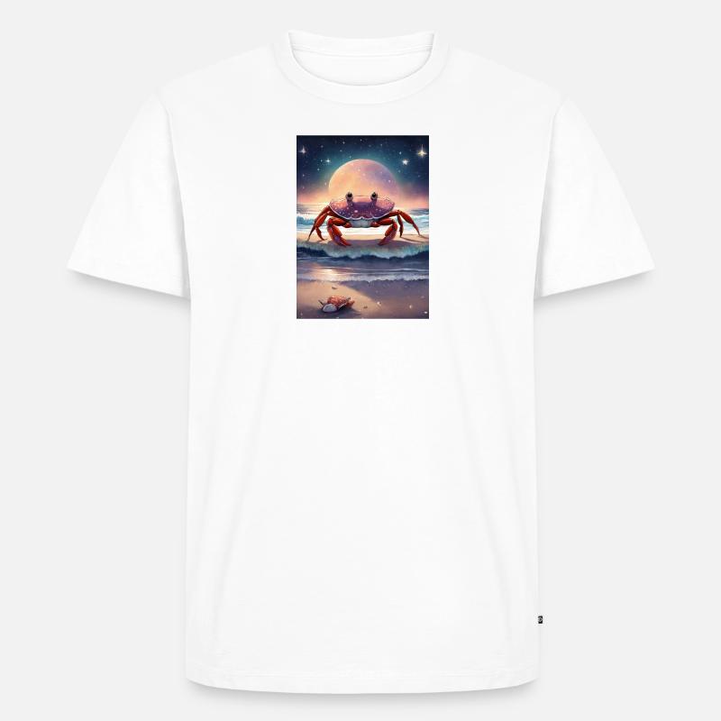 Sternzeichen Krebs - Männer Premium Bio T-Shirt - Weiß