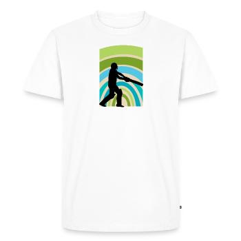 Pichet Sport - T-shirt Premium bio Homme - blanc - Devant - Nico (187cm)