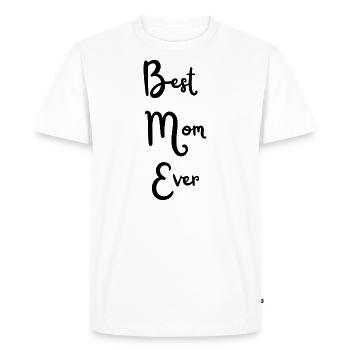 Meilleure maman de tous les temps - T-shirt Premium bio Homme - blanc - Devant - Nico (187cm)