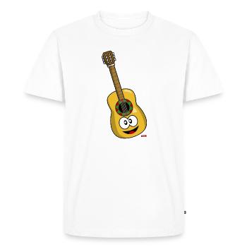 Guitar Laughing HARIZ Instruments Children Laughing - Men's Premium Organic T-Shirt - white - Front - Nico (187cm)