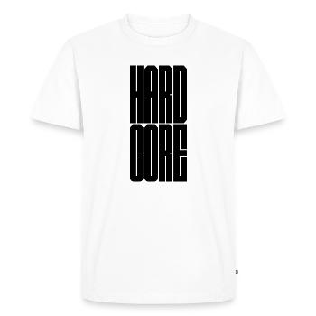 Hardcore - T-shirt Premium bio Homme - blanc - Devant - Nico (187cm)