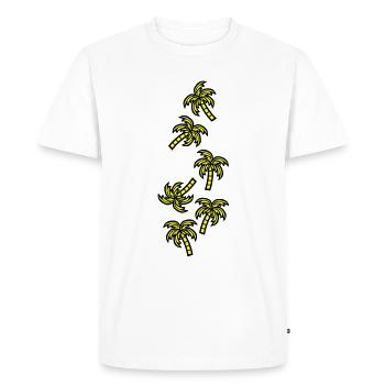 Palm Tree Holidays - Men's Premium Organic T-Shirt - white - Front - Nico (187cm)