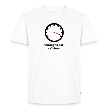 Tuning est pas un crime - T-shirt Premium bio Homme - blanc - Devant - Nico (187cm)