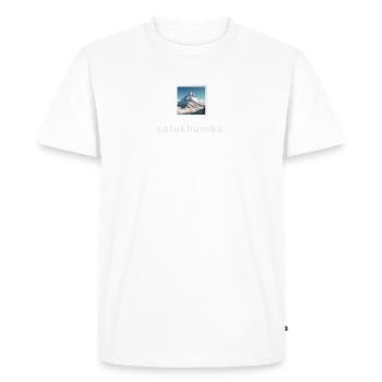 Mont Everest Solukhumbu Rétro Photo - T-shirt Premium bio Homme - blanc - Devant - Nico (187cm)