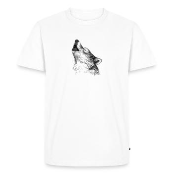 Loup - T-shirt Premium bio Homme - blanc - Devant - Nico (187cm)
