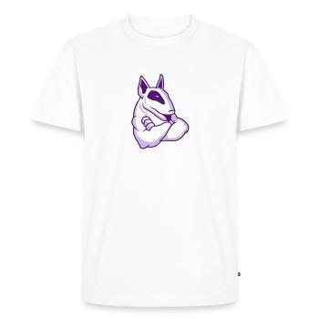 Bullterrier mascotte 3c - T-shirt Premium bio Homme - blanc - Devant - Nico (187cm)