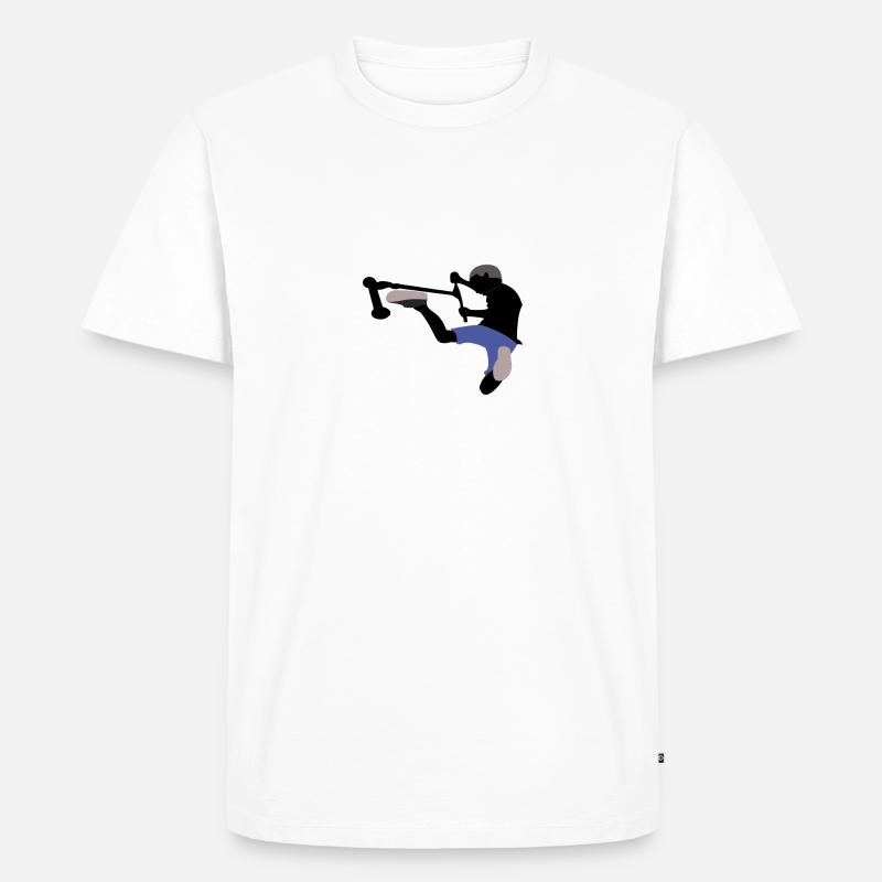 Briflip 3 - Männer Premium Bio T-Shirt - Weiß