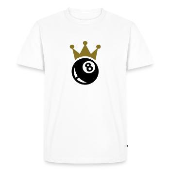 Pool Billards - Men's Premium Organic T-Shirt - white - Front - Nico (187cm)