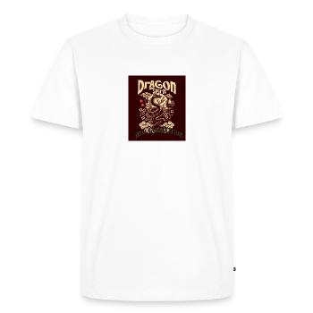 du Dragon - T-shirt Premium bio Homme - blanc - Devant - Nico (187cm)