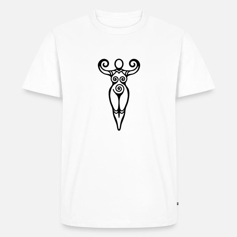 goddess - Männer Premium Bio T-Shirt - Weiß