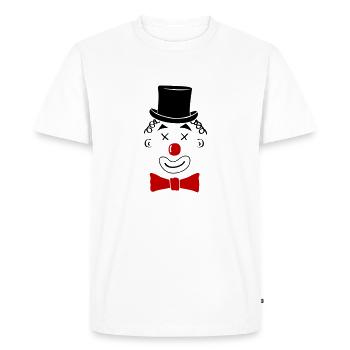 clown - T-shirt Premium bio Homme - blanc - Devant - Nico (187cm)