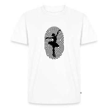 Dancing Dance Music - Men's Premium Organic T-Shirt - white - Front - Nico (187cm)