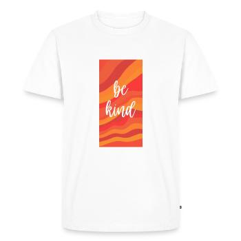 Be Enfant Red Tones - T-shirt Premium bio Homme - blanc - Devant - Nico (187cm)