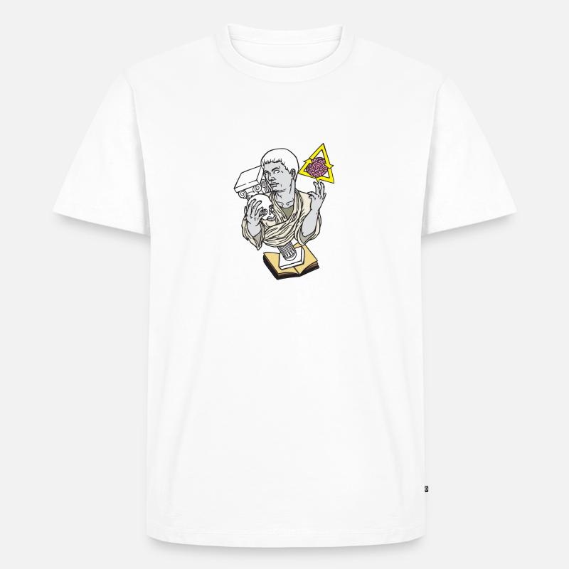 Statue swag - Männer Premium Bio T-Shirt - Weiß