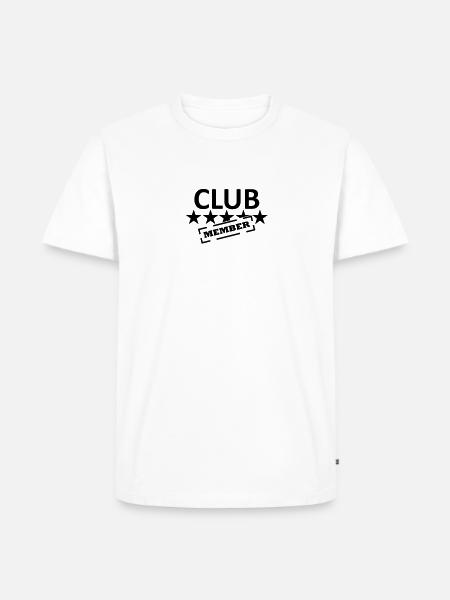 club - Männer Premium Bio T-Shirt - Weiß