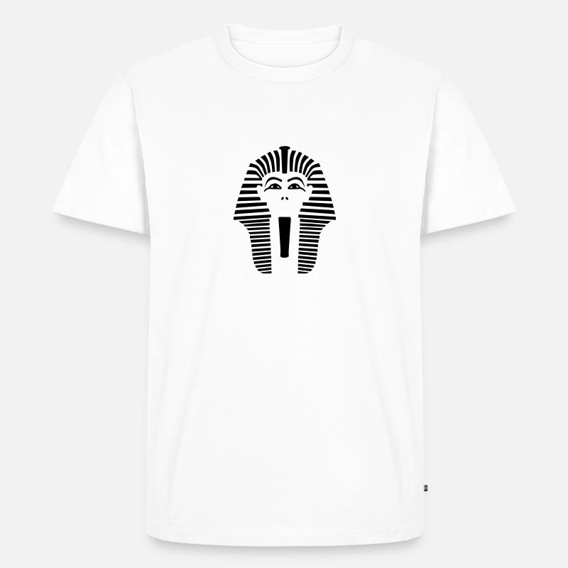 Pharao - Männer Premium Bio T-Shirt - Weiß