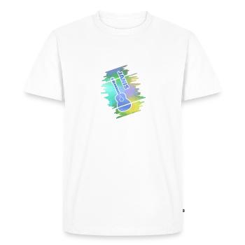 Guitare Janis - T-shirt Premium bio Homme - blanc - Devant - Nico (187cm)
