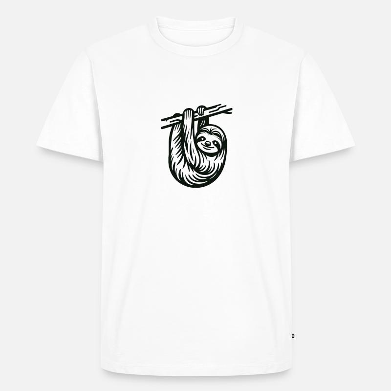 Faultier - Männer Premium Bio T-Shirt - undefined