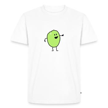 quince - T-shirt Premium bio Homme - blanc - Devant - Nico (187cm)