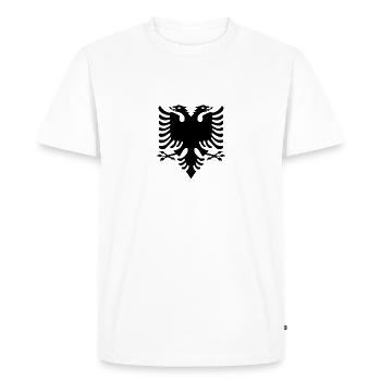 Albanian eagle - Men's Premium Organic T-Shirt - white - Front - Nico (187cm)