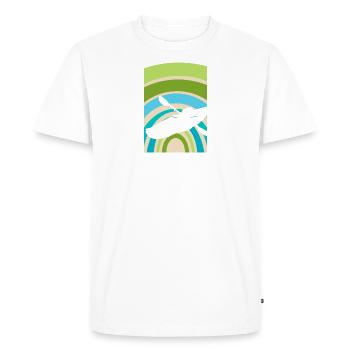Kayak Water Sports - Men's Premium Organic T-Shirt - white - Front - Nico (187cm)