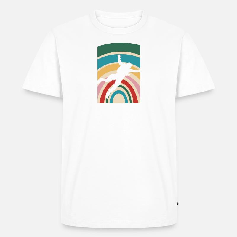 Skydive Skydiving Luft - Männer Premium Bio T-Shirt - Weiß