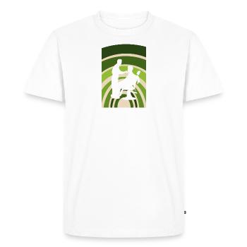 Coiffeur Ciseaux de coiffure - T-shirt Premium bio Homme - blanc - Devant - Nico (187cm)