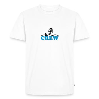 Ancre sous l'eau vagues conception d'équipage - T-shirt Premium bio Homme - blanc - Devant - Nico (187cm)