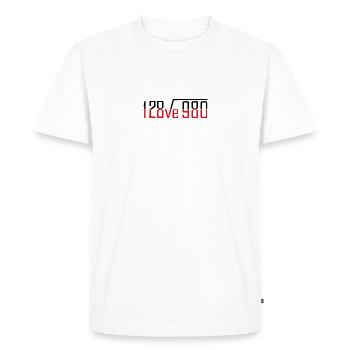 Formel der Liebe - Formule d’amour - T-shirt Premium bio Homme - blanc - Devant - Nico (187cm)