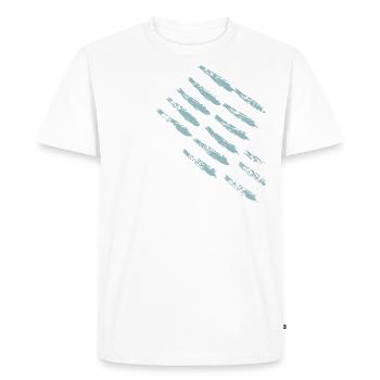Pattern Texture / Background - ABSTRACT - Men's Premium Organic T-Shirt - white - Front - Nico (187cm)